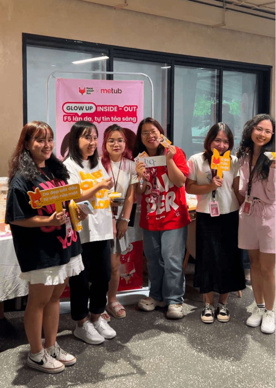Trải nghiệm chăm sóc da Face Wash Fox tại văn phòng